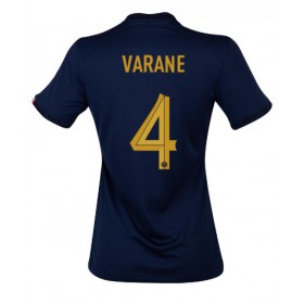 Damen Fußballbekleidung Frankreich Raphael Varane #4 Heimtrikot WM 2022 Kurzarm